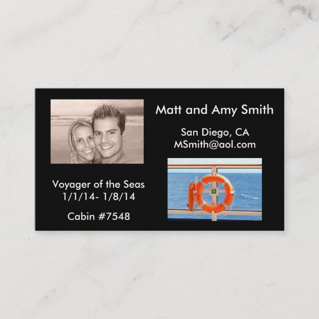 Visite Carte de croisière (Devant)