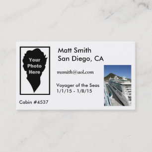 Visite Carte de croisière