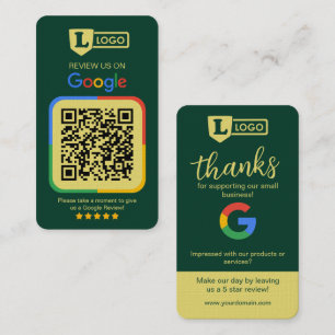 Visite Carte de demande d'avis Google avec QR Code Émerau