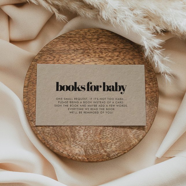 Visite Carte de demande de carnet de baby showers kraft m (Créateur téléchargé)