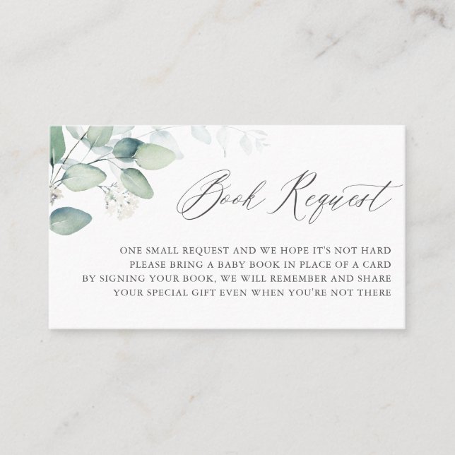 Visite Carte de demande de réservation Boho Watercolor Eu (Devant)