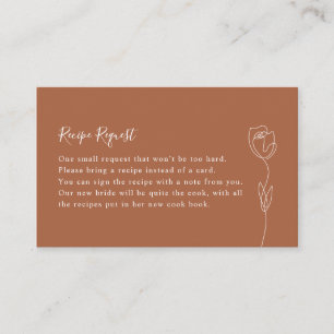 Visite Carte de demande de Rose de ligne de lunettes