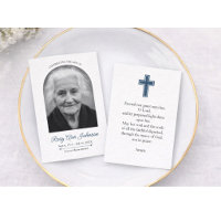 Carte de deuil personnalisée 8,9 cm x 6,4 cm avec 