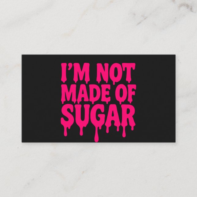 Visite Carte de devis Neon Pink (Noir) - Personnalisable (Devant)
