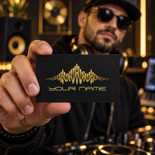 Visite Carte de DJ Equalizer Or (Créateur téléchargé)