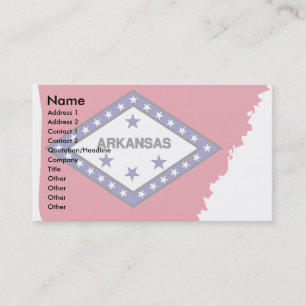 Visite Carte de drapeau de l'Arkansas