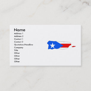 Visite Carte de drapeau de Porto Rico