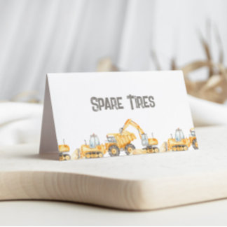 Visite Carte de Étiquette alimentaire pliée pour camions 