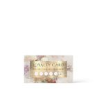 Carte de fidélité aquarelle et feuille d'or