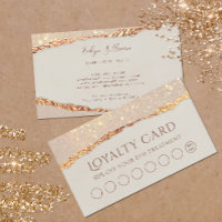 Carte de fidélité au papier déchiré Shimmer