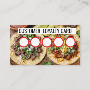 VISITE CARTE DE FIDÉLITÉ CLIENT - TAQUERIA
