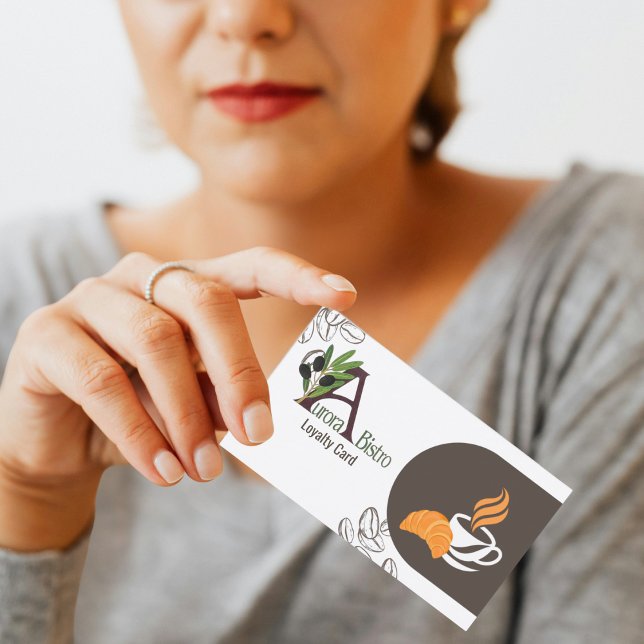 Visite Carte de Fidélité de Café Professionnelle Moderne  (Créateur téléchargé)