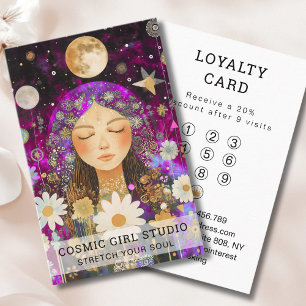 Visite Carte de fidélité du Salon Cosmic Girl Boho Moon