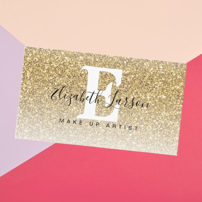 Visite Carte de fidélité du salon de coiffure Gold Partie (Créateur téléchargé)