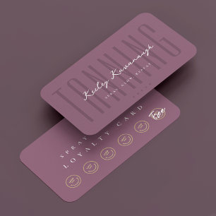 Visite Carte de fidélité Dusty Mauve Spécialiste du bronz