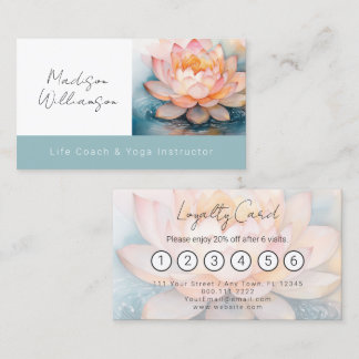 Visite Carte de fidélité Fleur de Lotus Zen Yoga Spa Thér