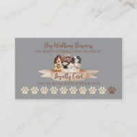 Carte de fidélité Gray Dog Walker Paw