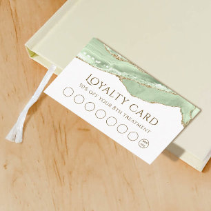 Visite Carte de fidélité Jade Green Agate