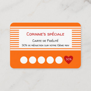 Visite Carte De Fidélité LeSalonMassena Orange