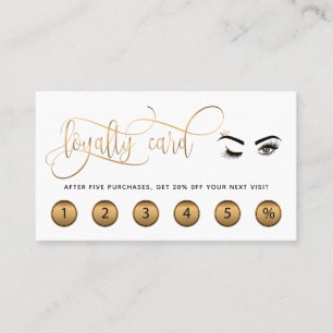 Visite Carte de fidélité maquillage wink eye lashes exten