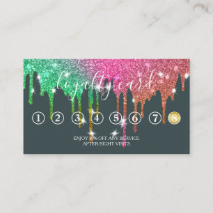 Visite Carte de fidélité minimaliste moderne Parties scin