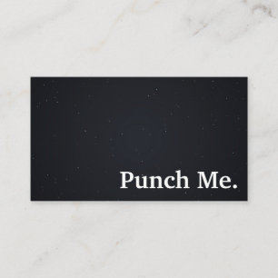 Visite Carte de fidélité minimaliste noire moderne