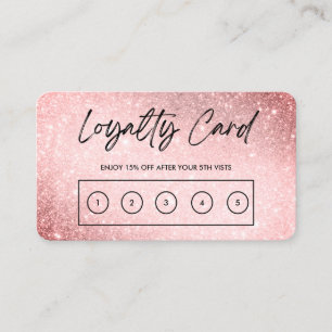Visite Carte de fidélité personnalisée Parties scintillan