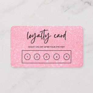 Visite Carte de fidélité personnalisée Parties scintillan