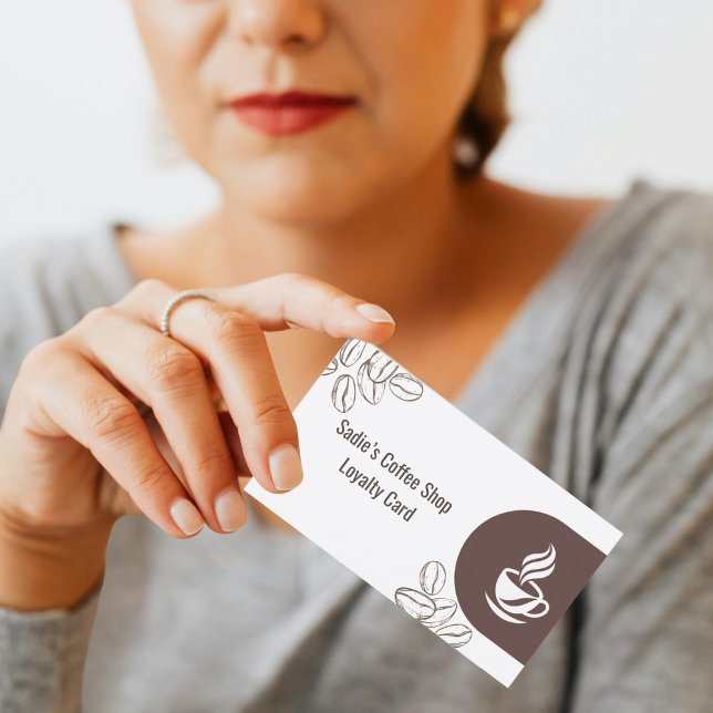 Visite Carte de Fidélité Personnalisée pour Café Professi (Créateur téléchargé)