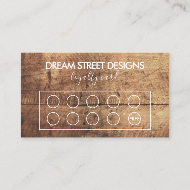 Visite Carte de fidélité personnalisée pour le grain de b (Devant)