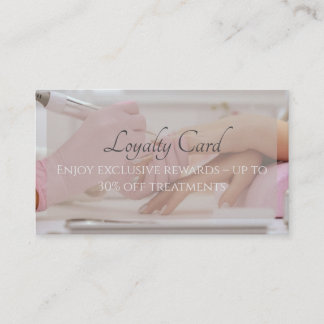 Visite Carte de fidélité pour le salon à ongles - Jusqu'à