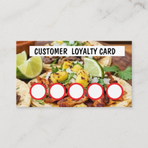 VISITE CARTE DE FIDÉLITÉ POUR TAQUERIA - CLIENT