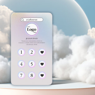 Visite Carte de fidélité simple Holotel Pastel Instagram
