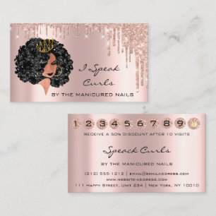Visite Carte de fidélité Tarjeta De Visita 10 Punch Pri