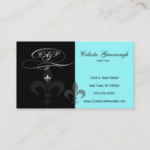 Visite Carte de Fleur de Lis Profile