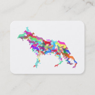 Visite Carte de gardien de chien berger allemand abstrait
