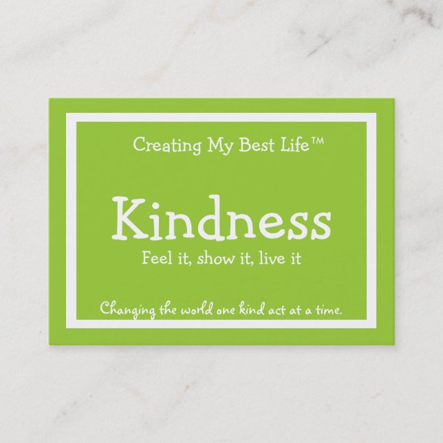 Visite Carte de gentillesse - vert (Devant)