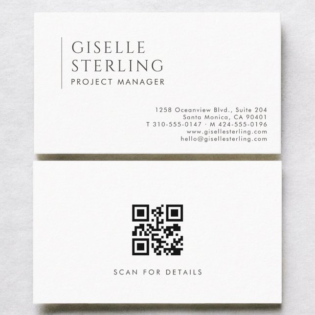 Visite Carte de gestionnaire de projet simple moderne et  (Créateur téléchargé)