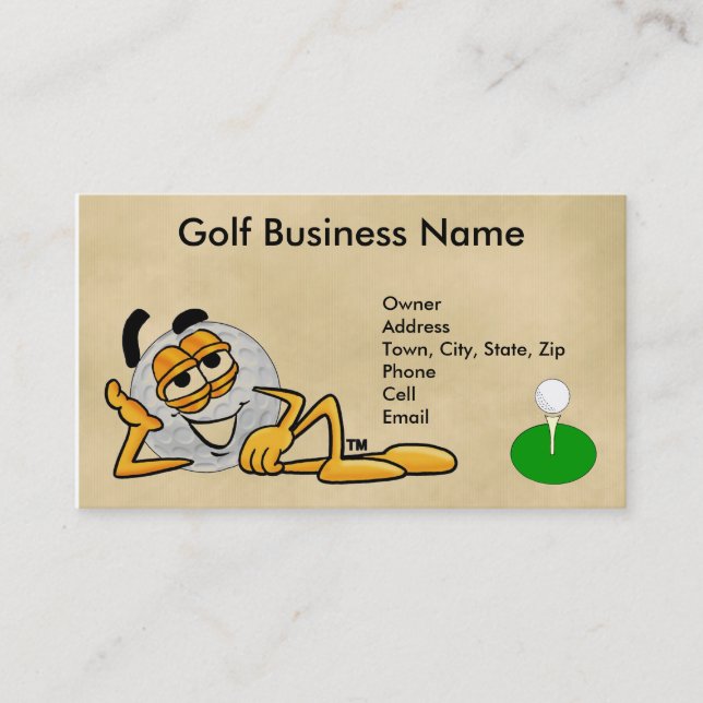 Visite Carte de golf d'affaires (Devant)