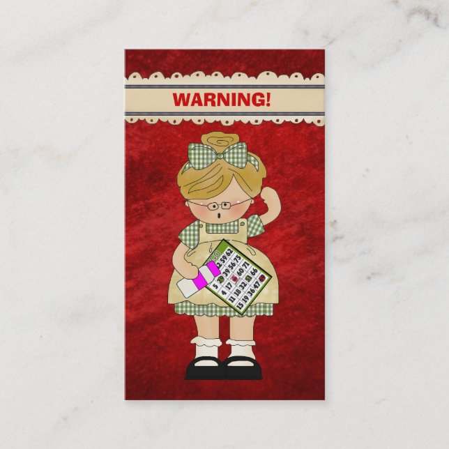 Visite Carte de griffonnage de bande dessinée d'amusement (Devant)