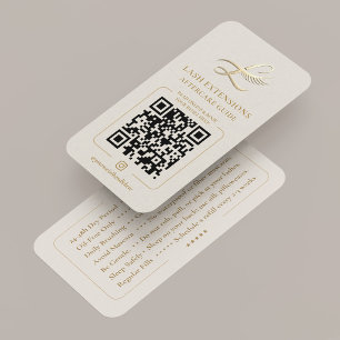 Visite Carte de guide de soins après extensions de cils L