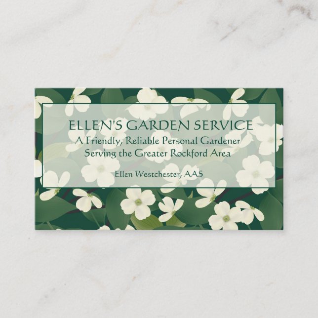 Visite Carte de jardinage d'entreprise de services (Devant)