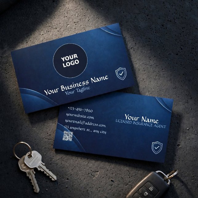 Visite Carte de l'agent d'assurance professionnel (Créateur téléchargé)