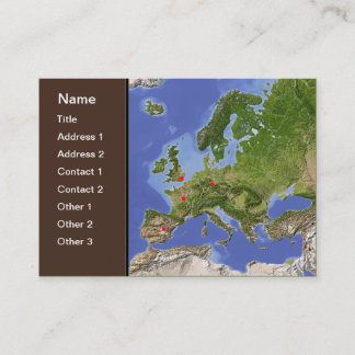 Visite Carte de l'Europe, personnalisable !