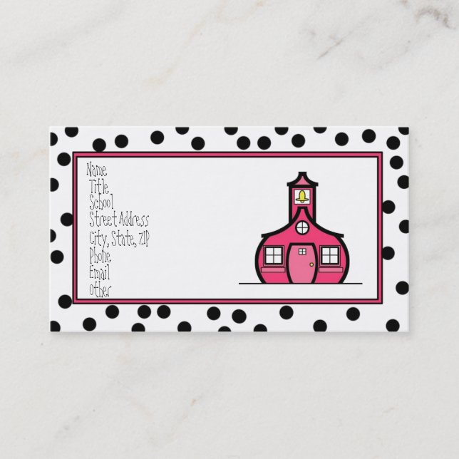 Visite Carte de logo de point (Devant)