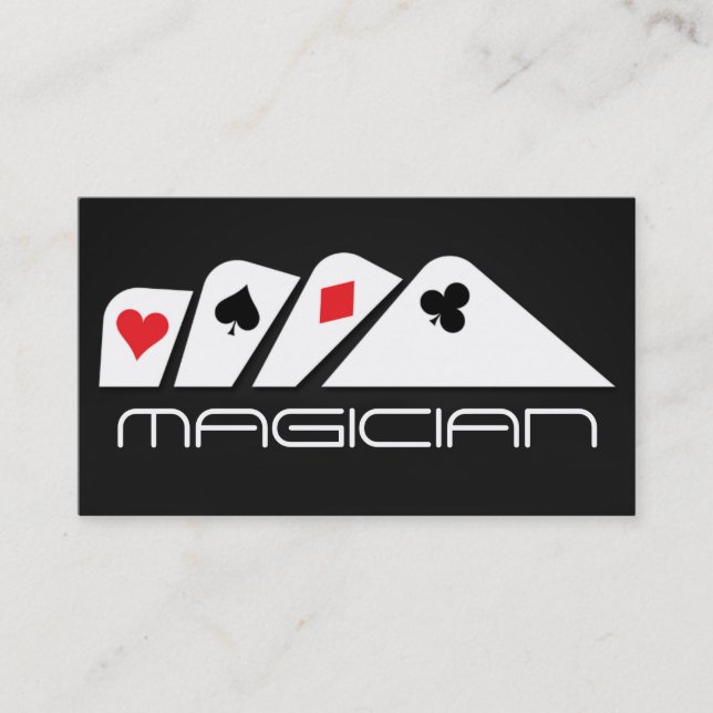 Visite Carte de magicien de magie Tour de poker Divertiss (Devant)