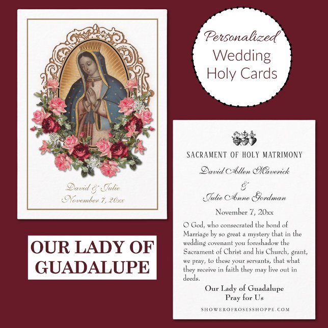 Visite Carte de mariage catholique de Guadalupe (Créateur téléchargé)