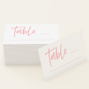 Visite Carte de Mariage rose pâle