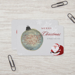 Visite carte de Noël