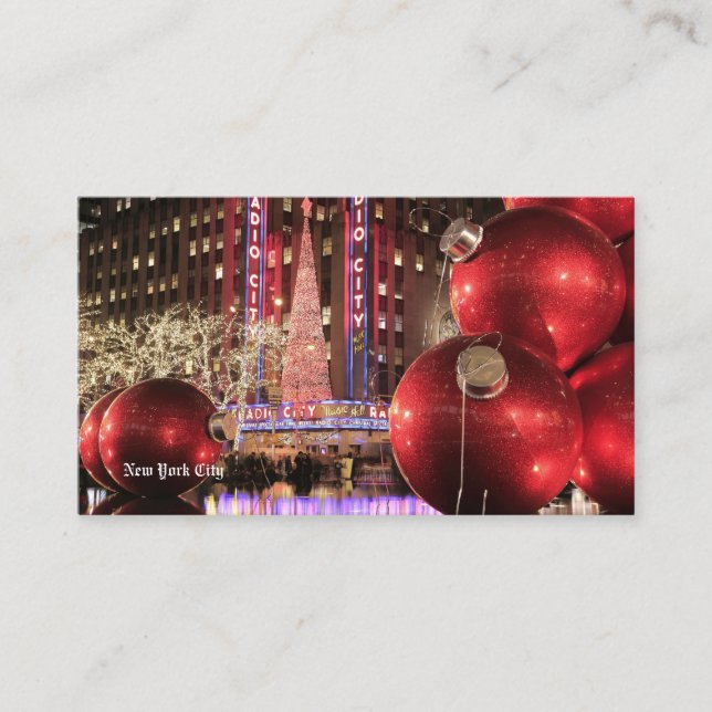 Visite Carte de Noël NYC - New York City (Devant)